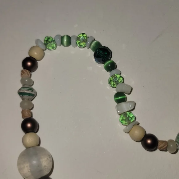 Beaded Earthtone Crystal DANGLE! - Picture 4 of 6